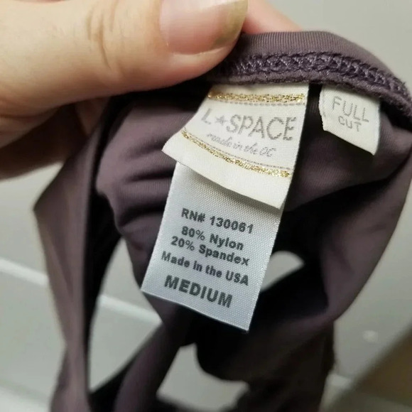 L*Space Purple Full Cut Bikini Bottoms M - Picture 3 of 8